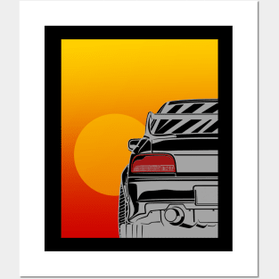 Impreza WRX STI Sunset Posters and Art